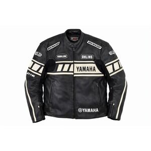 Joe Rocket Yamaha Leather Motorcycle Jacket Size 44 Racing Dunlop Ohlins